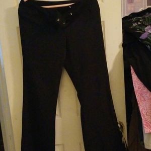 Black slacks with stretch